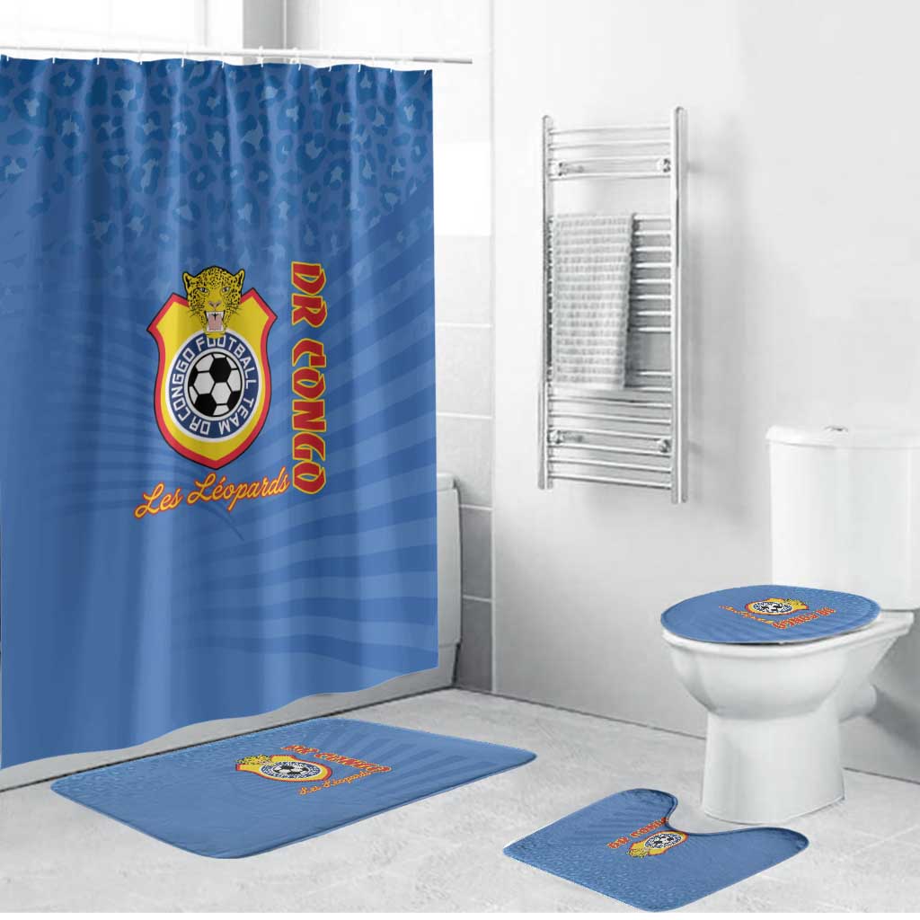 DR Congo Football Bathroom Set Come On Les Léopards - Wonder Print Shop