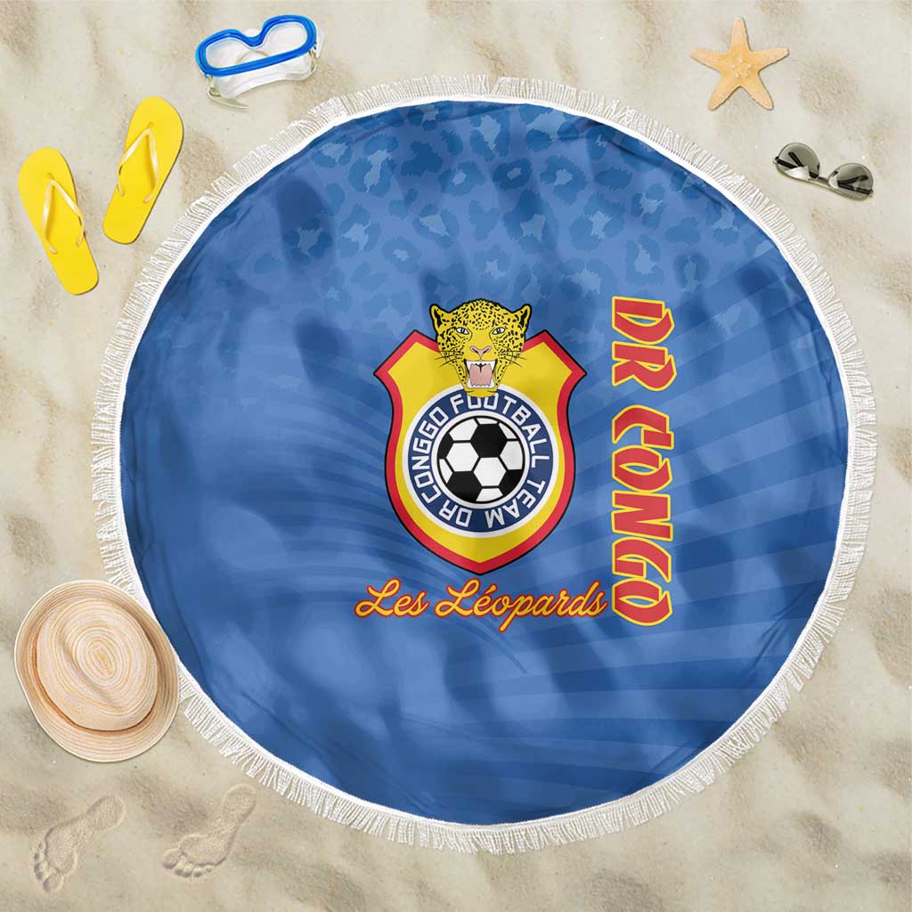 DR Congo Football Beach Blanket Come On Les Léopards - Wonder Print Shop