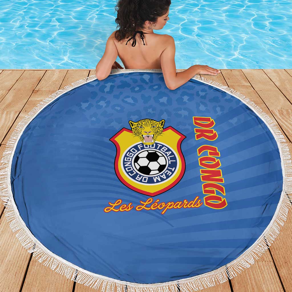 DR Congo Football Beach Blanket Come On Les Léopards - Wonder Print Shop