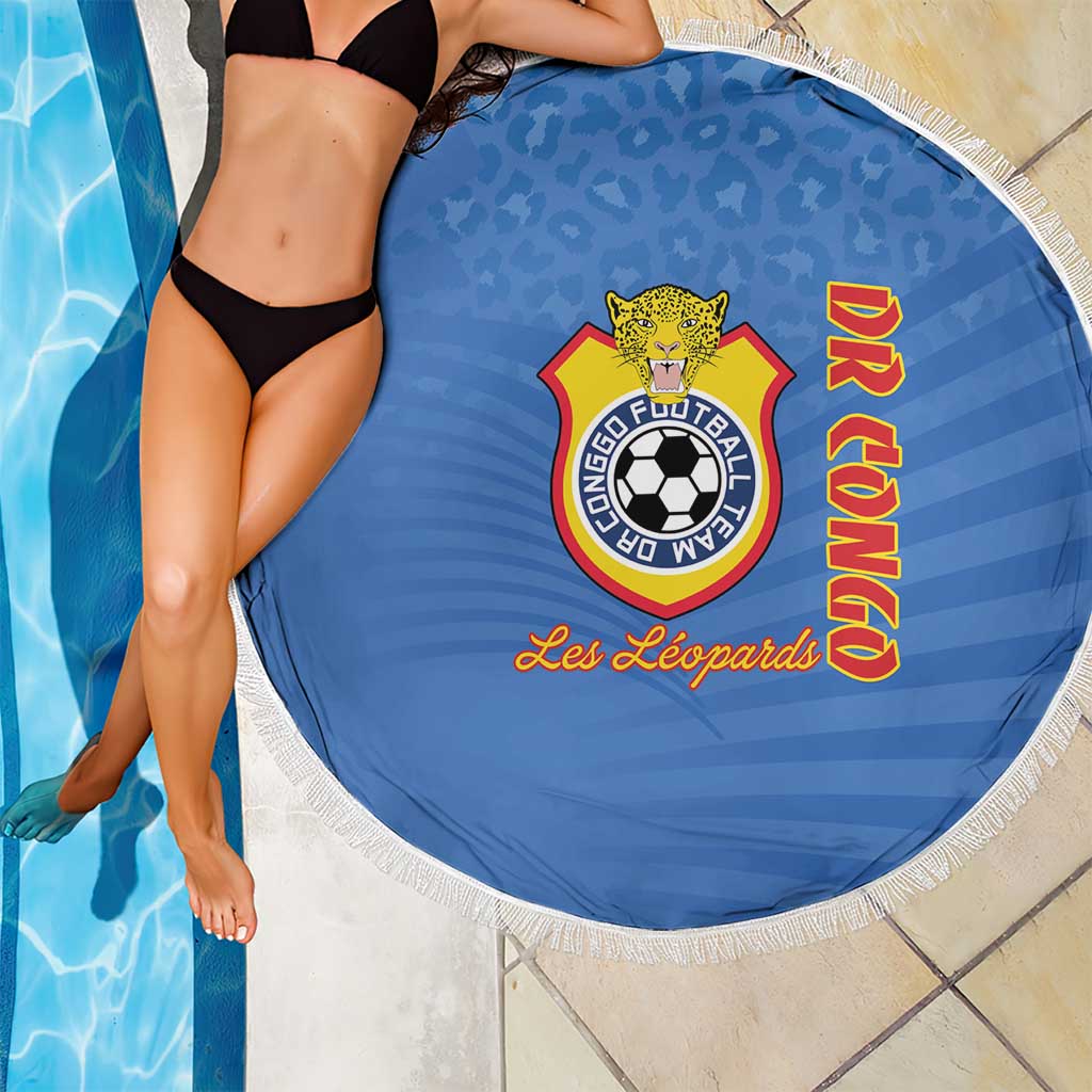 DR Congo Football Beach Blanket Come On Les Léopards - Wonder Print Shop