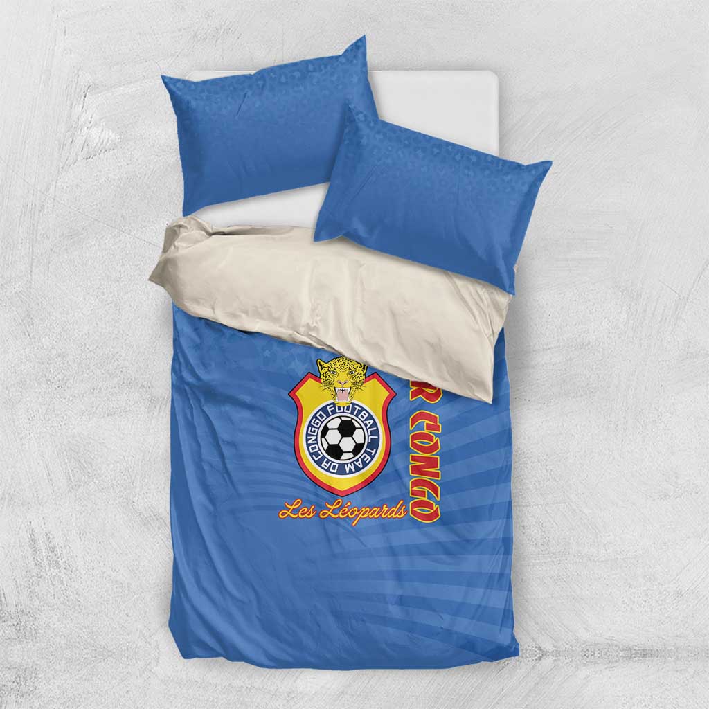 DR Congo Football Bedding Set Come On Les Léopards - Wonder Print Shop