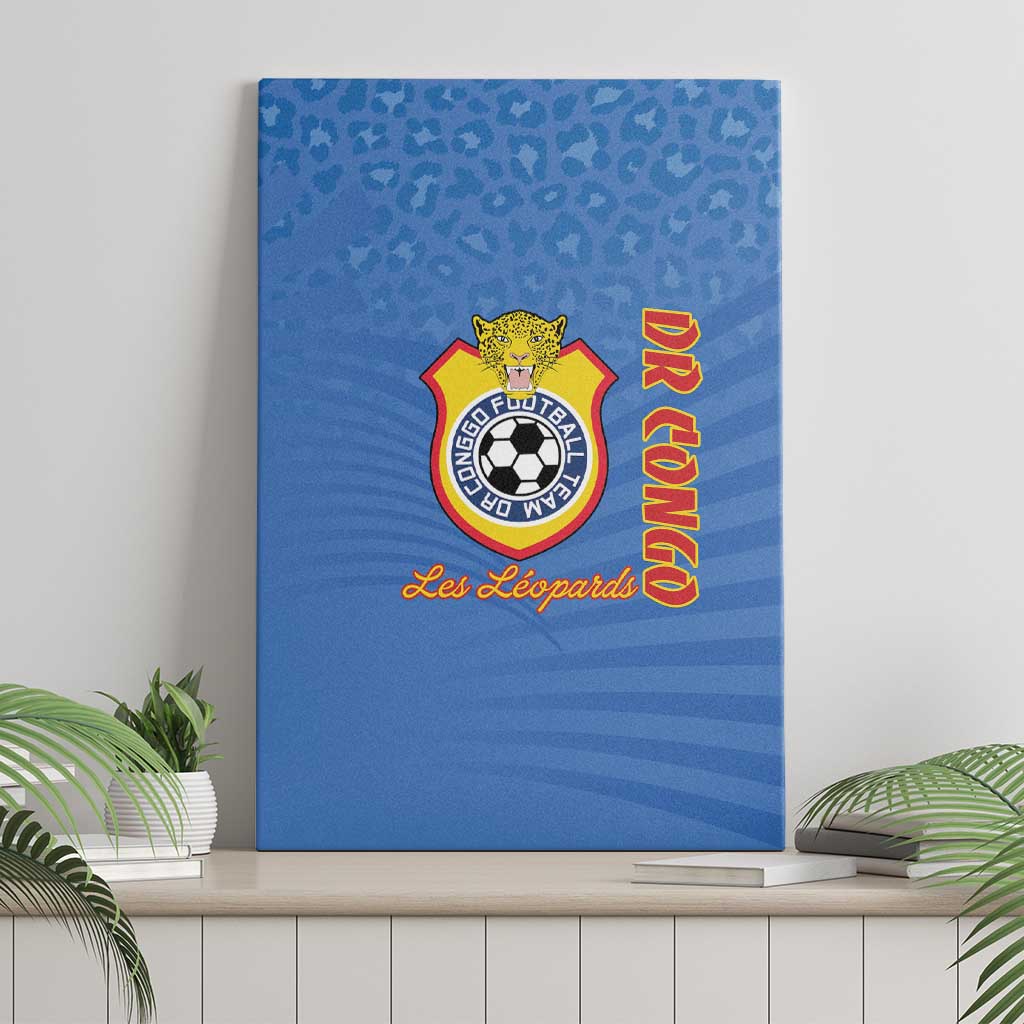DR Congo Football Canvas Wall Art Come On Les Léopards - Wonder Print Shop