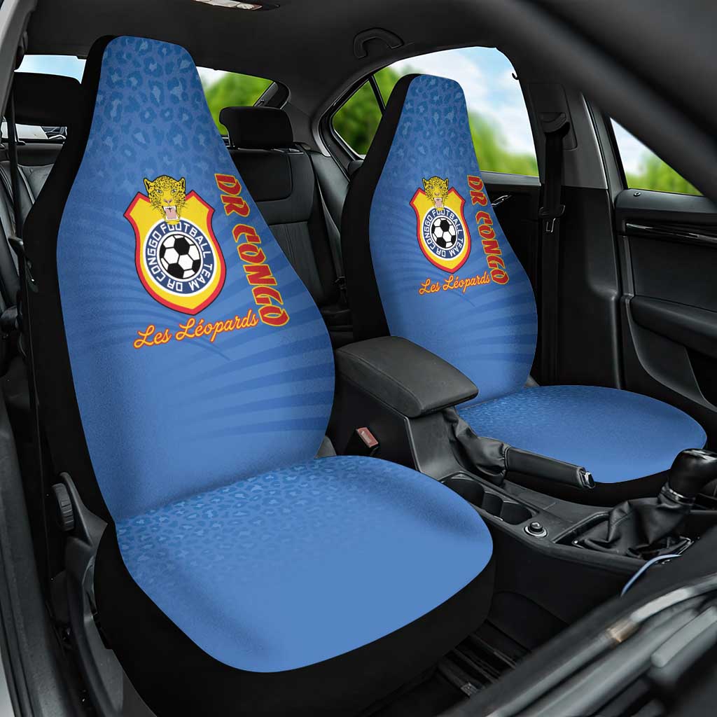 DR Congo Football Car Seat Cover Come On Les Léopards - Wonder Print Shop