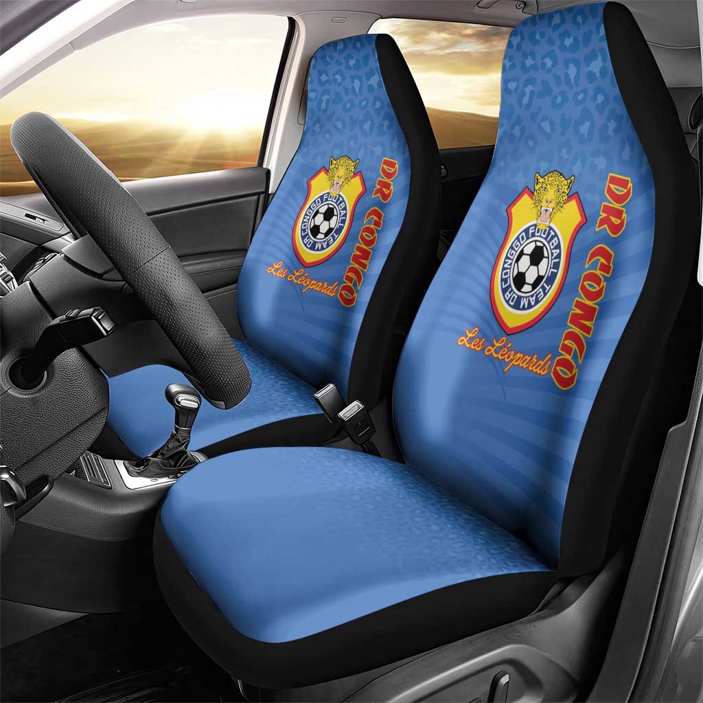 DR Congo Football Car Seat Cover Come On Les Léopards - Wonder Print Shop