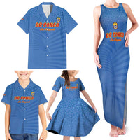 Custom DR Congo Football Family Matching Tank Maxi Dress and Hawaiian Shirt Come On Les Léopards - Wonder Print Shop