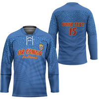 Custom DR Congo Football Hockey Jersey Come On Les Léopards - Wonder Print Shop