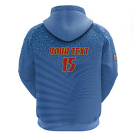 Custom DR Congo Football Hoodie Come On Les Léopards - Wonder Print Shop