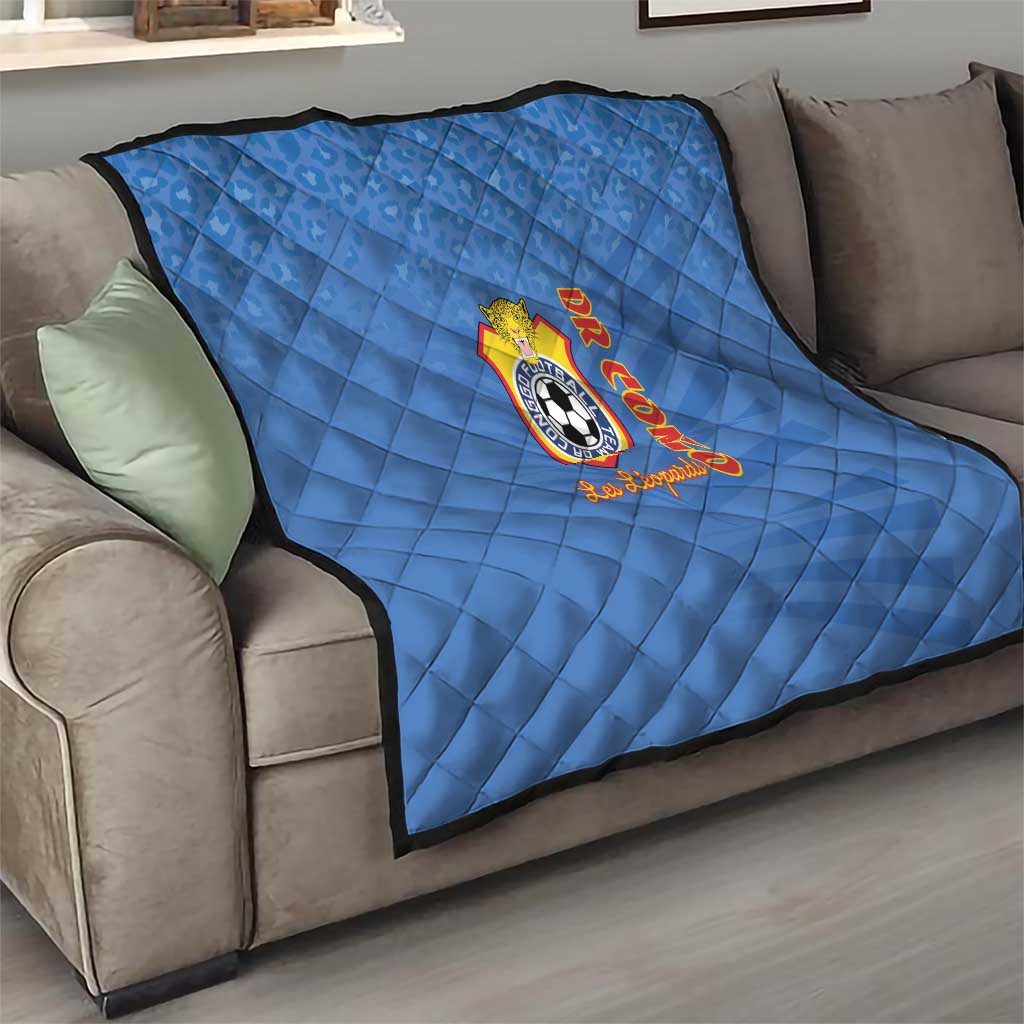 DR Congo Football Quilt Come On Les Léopards - Wonder Print Shop