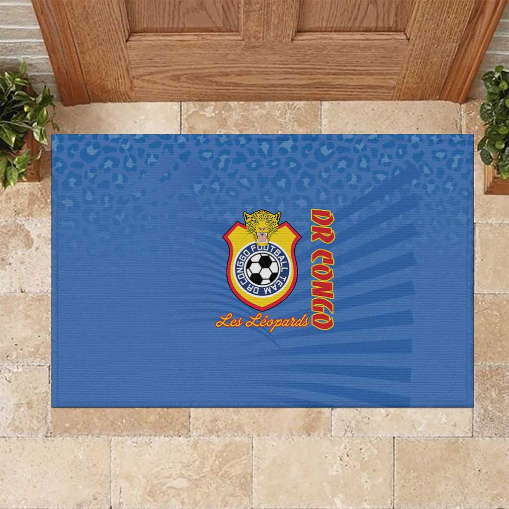 DR Congo Football Rubber Doormat Come On Les Léopards - Wonder Print Shop