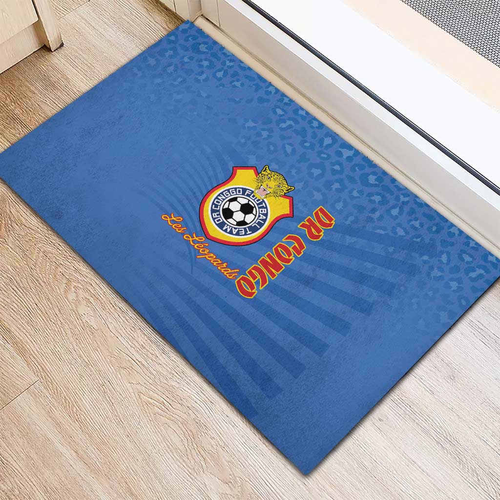 DR Congo Football Rubber Doormat Come On Les Léopards - Wonder Print Shop