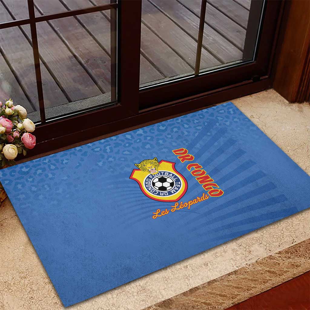 DR Congo Football Rubber Doormat Come On Les Léopards - Wonder Print Shop