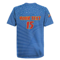 Custom DR Congo Football Rugby Jersey Come On Les Léopards - Wonder Print Shop