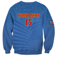 Custom DR Congo Football Sweatshirt Come On Les Léopards - Wonder Print Shop