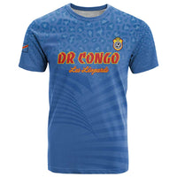 Custom DR Congo Football T Shirt Come On Les Léopards - Wonder Print Shop