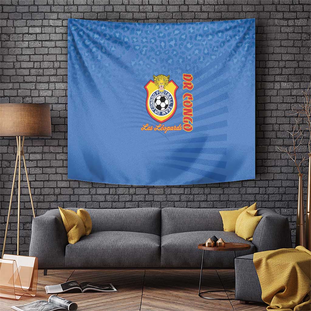 DR Congo Football Tapestry Come On Les Léopards - Wonder Print Shop