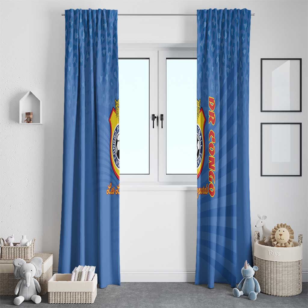 DR Congo Football Window Curtain Come On Les Léopards - Wonder Print Shop