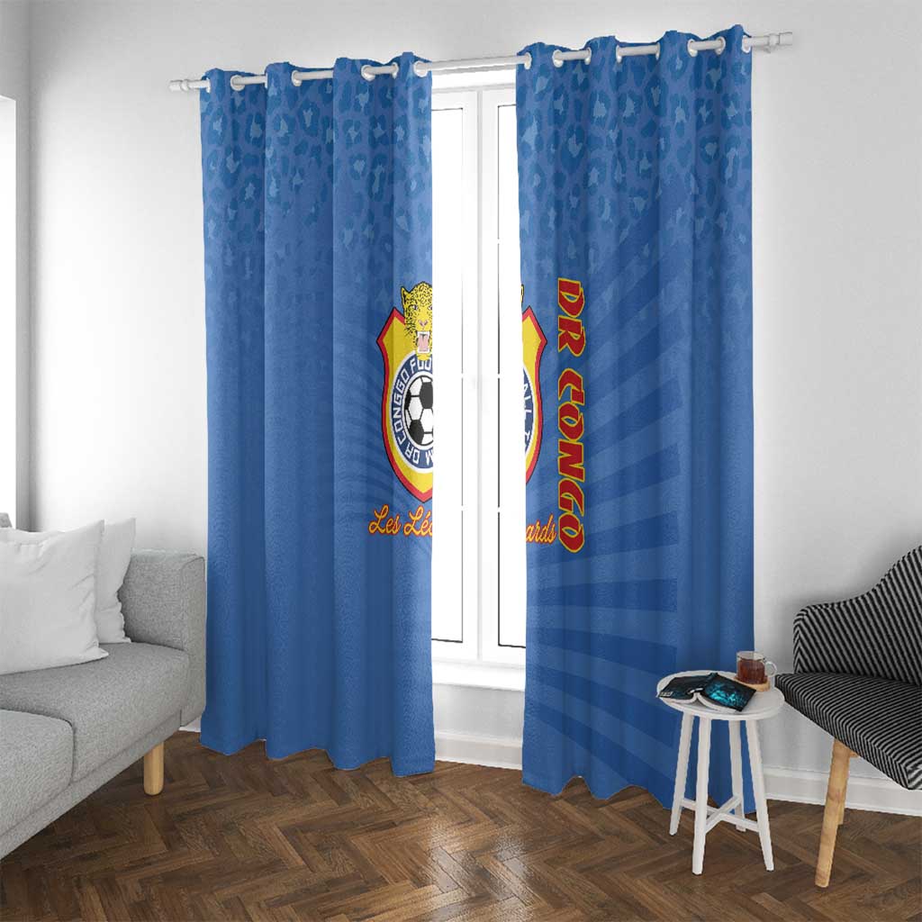 DR Congo Football Window Curtain Come On Les Léopards - Wonder Print Shop