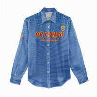 Custom DR Congo Football Women Casual Shirt Come On Les Léopards - Wonder Print Shop