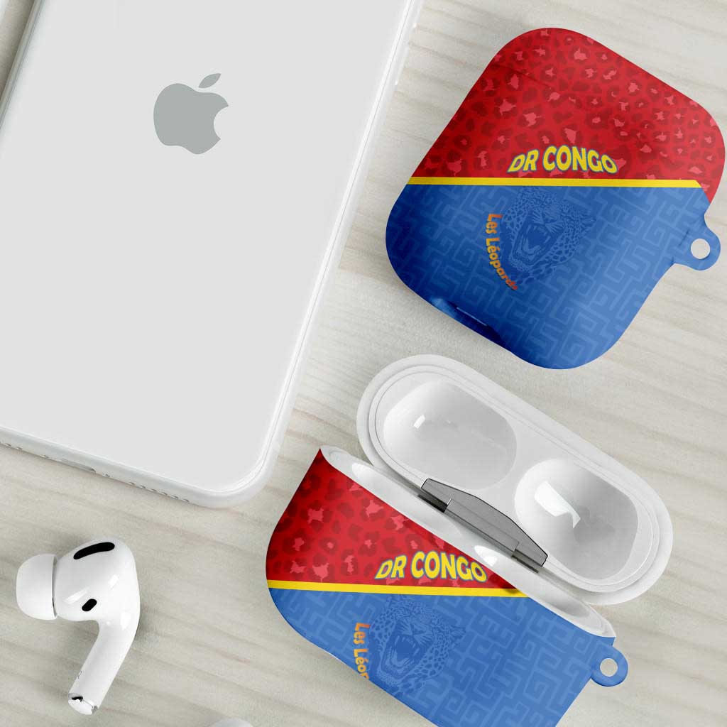 DR Congo Football AirPods Case Allez Les Léopards - Wonder Print Shop