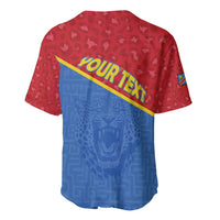 Custom DR Congo Football Baseball Jersey Allez Les Léopards - Wonder Print Shop