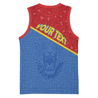 Custom DR Congo Football Basketball Jersey Allez Les Léopards - Wonder Print Shop