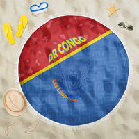 DR Congo Football Beach Blanket Allez Les Léopards - Wonder Print Shop