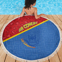 DR Congo Football Beach Blanket Allez Les Léopards - Wonder Print Shop