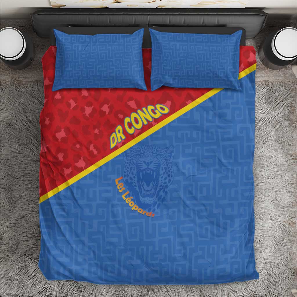 DR Congo Football Bedding Set Allez Les Léopards - Wonder Print Shop