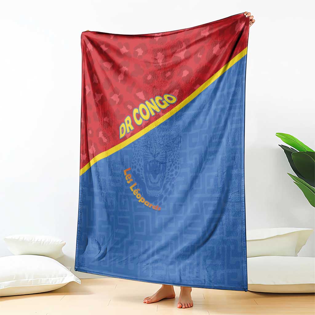 DR Congo Football Blanket Allez Les Léopards - Wonder Print Shop