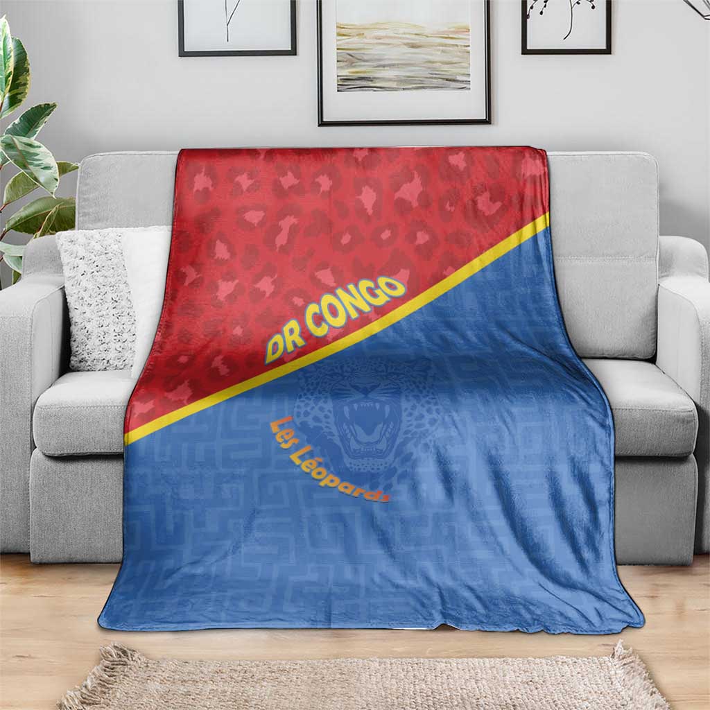 DR Congo Football Blanket Allez Les Léopards - Wonder Print Shop
