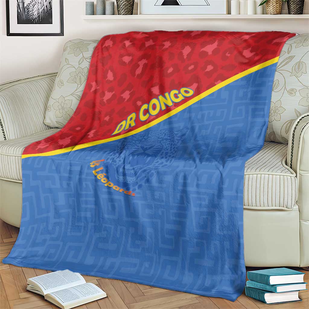 DR Congo Football Blanket Allez Les Léopards - Wonder Print Shop