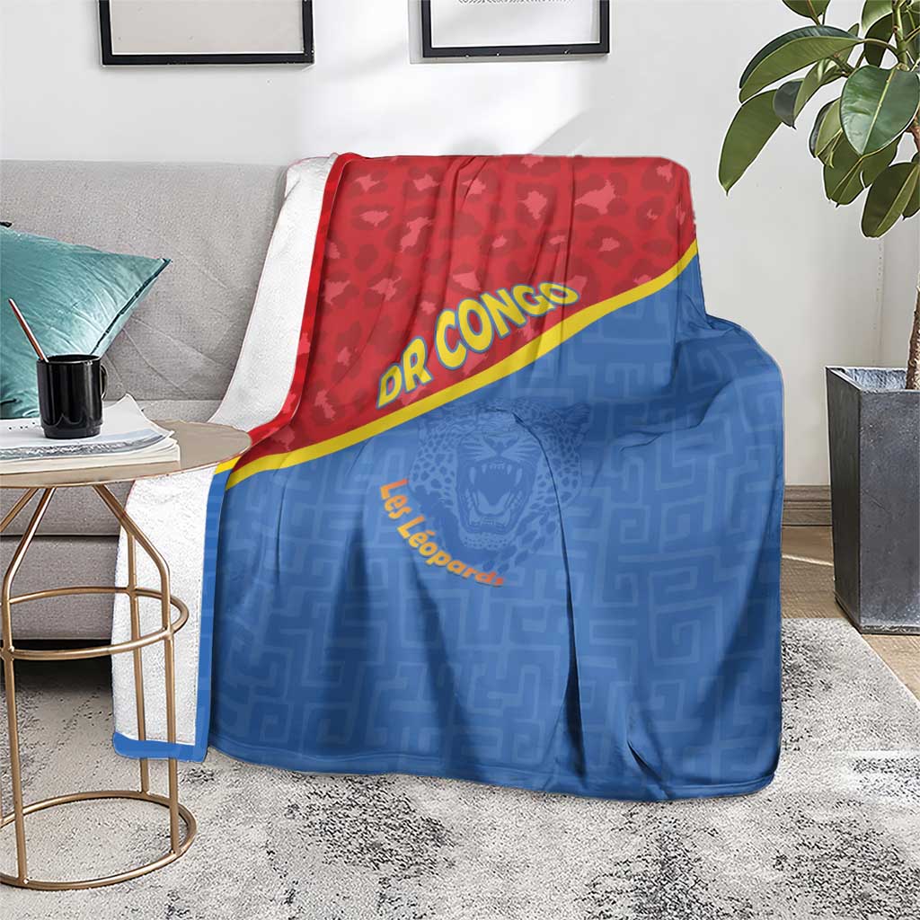 DR Congo Football Blanket Allez Les Léopards - Wonder Print Shop