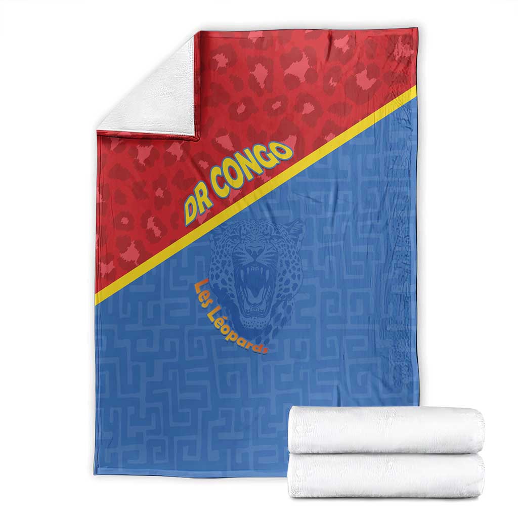 DR Congo Football Blanket Allez Les Léopards - Wonder Print Shop