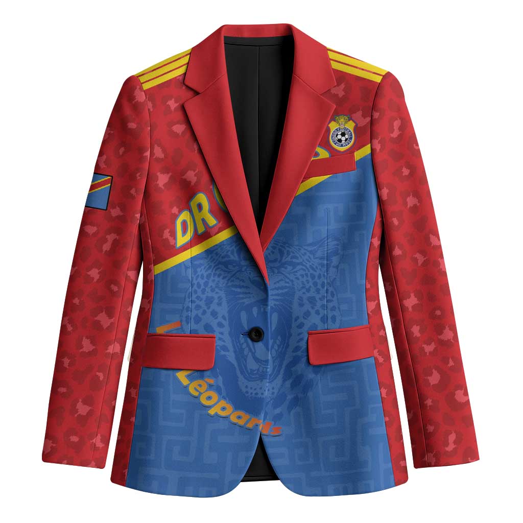 Custom DR Congo Football Blazer Allez Les Léopards - Wonder Print Shop