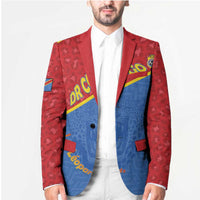 Custom DR Congo Football Blazer Allez Les Léopards - Wonder Print Shop
