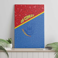 DR Congo Football Canvas Wall Art Allez Les Léopards - Wonder Print Shop