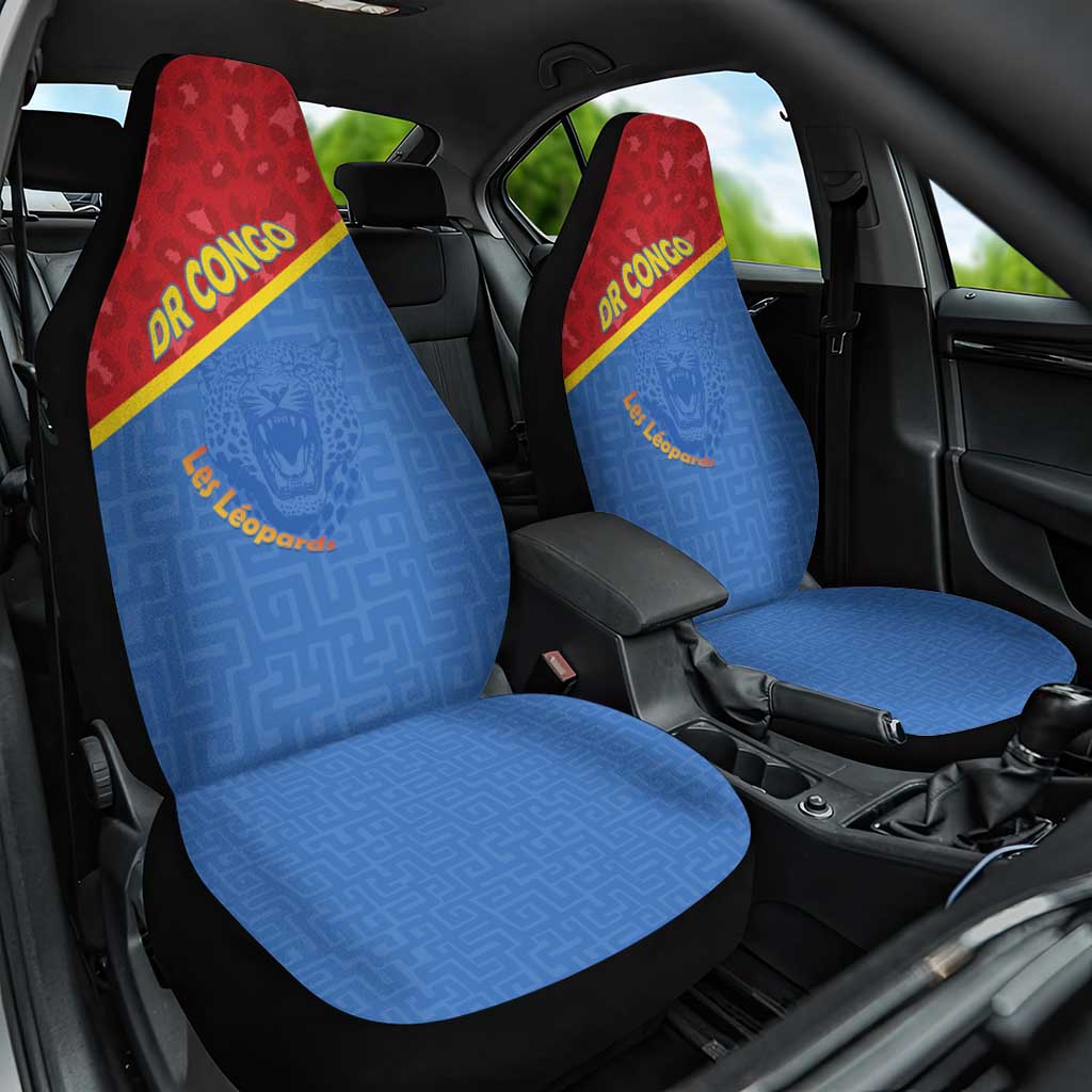 DR Congo Football Car Seat Cover Allez Les Léopards - Wonder Print Shop
