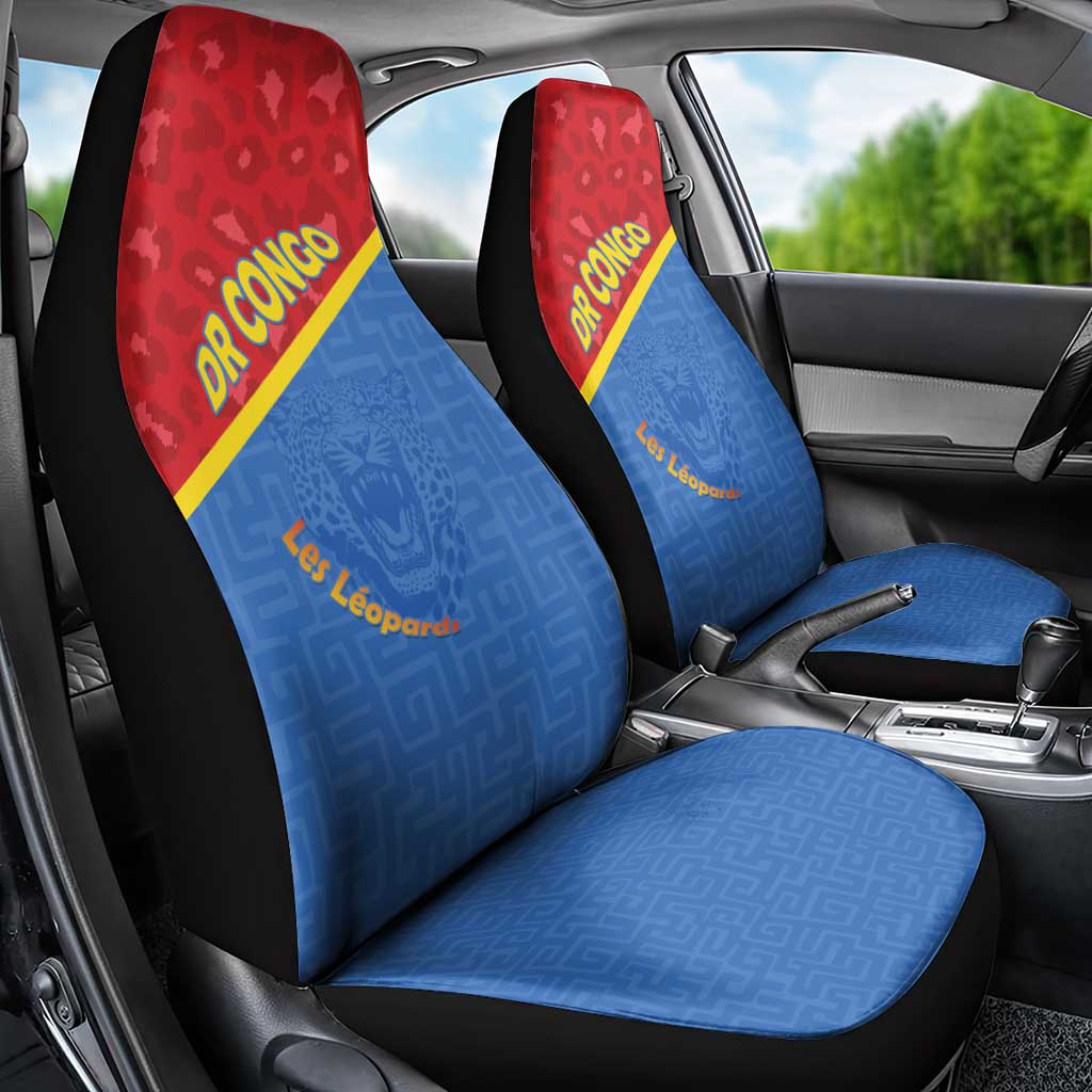 DR Congo Football Car Seat Cover Allez Les Léopards - Wonder Print Shop