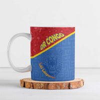 Custom DR Congo Football Ceramic Mug Allez Les Léopards - Wonder Print Shop