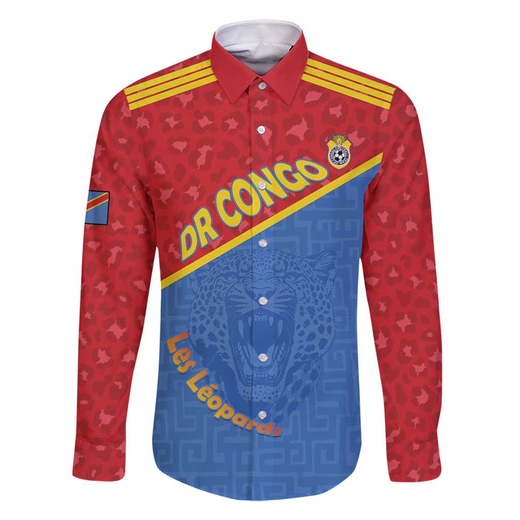 Custom DR Congo Football Family Matching Mermaid Dress and Hawaiian Shirt Allez Les Léopards - Wonder Print Shop