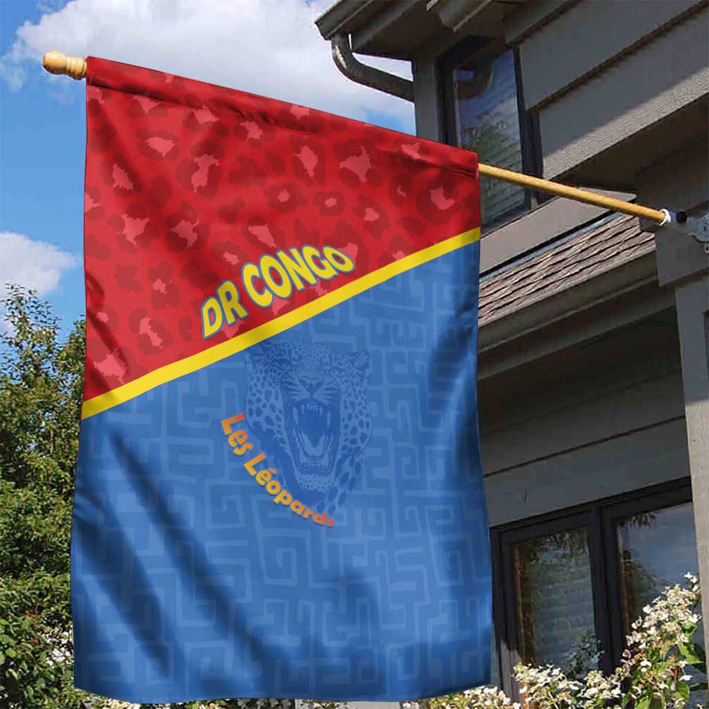 DR Congo Football Garden Flag Allez Les Léopards - Wonder Print Shop