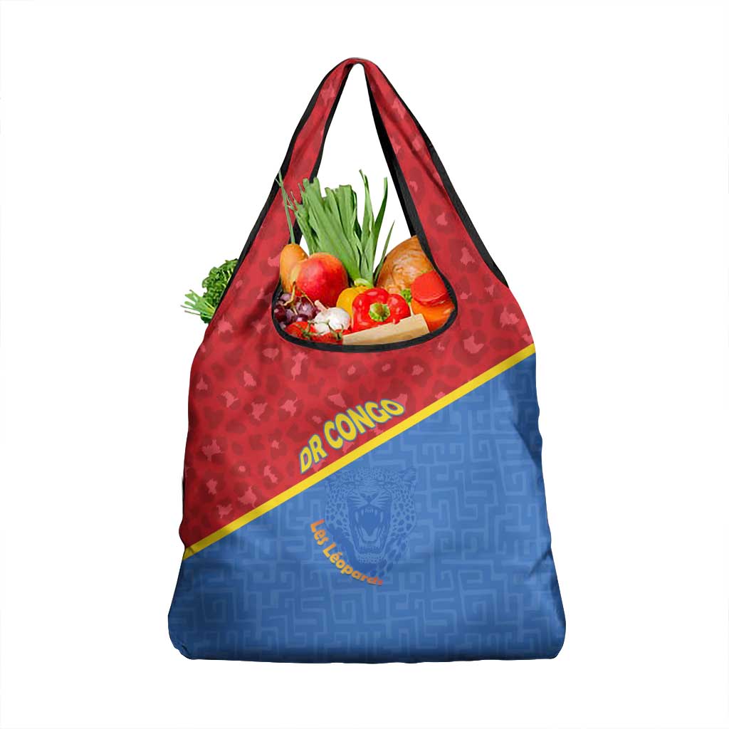 DR Congo Football Grocery Bag Allez Les Léopards - Wonder Print Shop