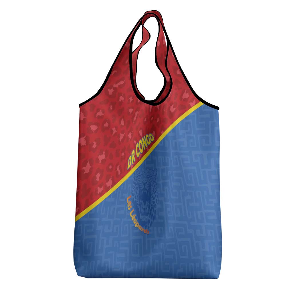 DR Congo Football Grocery Bag Allez Les Léopards - Wonder Print Shop