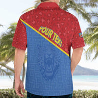 Custom DR Congo Football Hawaiian Shirt Allez Les Léopards - Wonder Print Shop