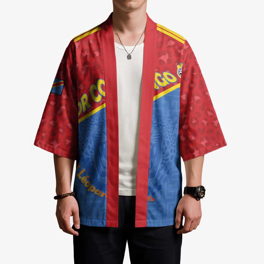 Custom DR Congo Football Kimono Allez Les Léopards - Wonder Print Shop
