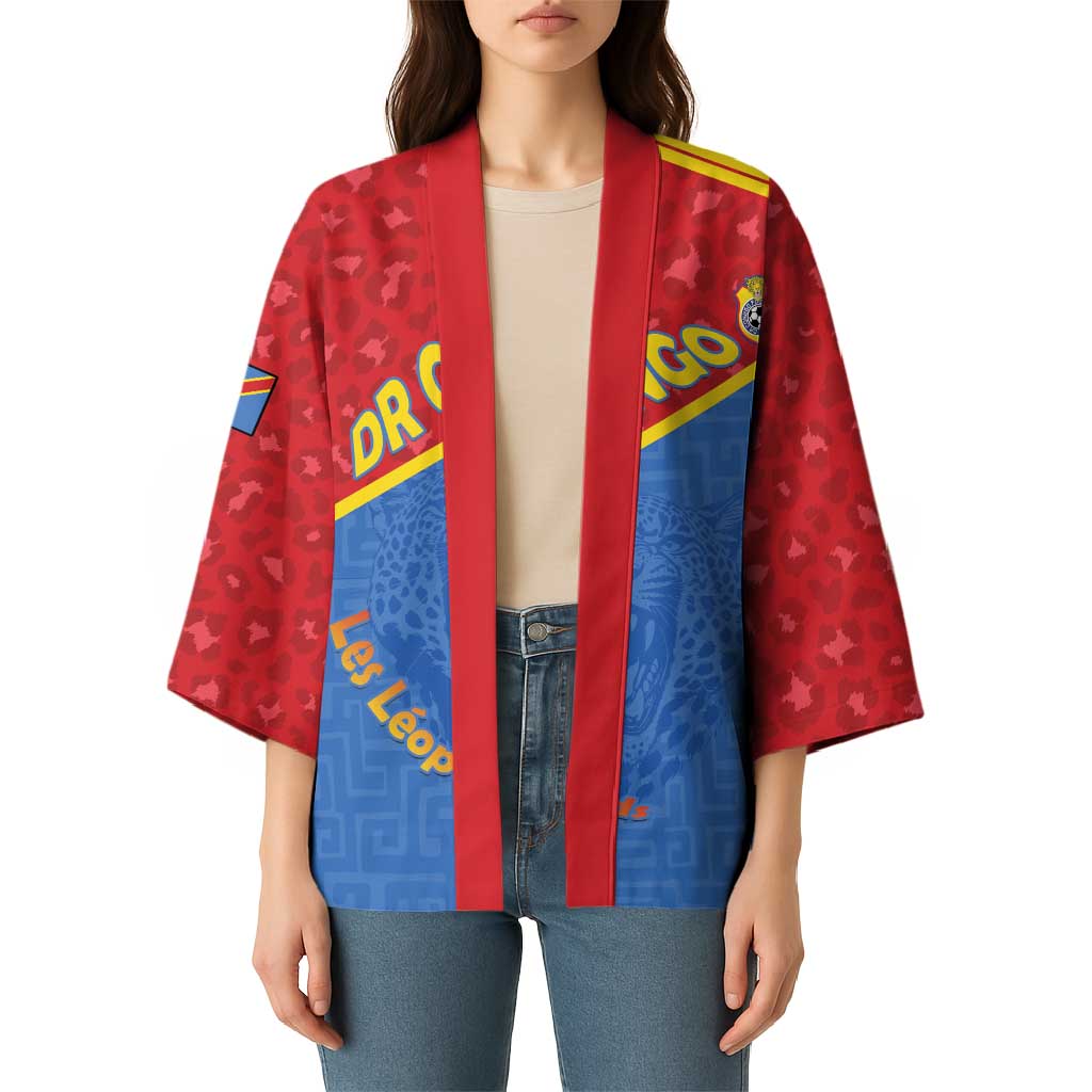 Custom DR Congo Football Kimono Allez Les Léopards - Wonder Print Shop