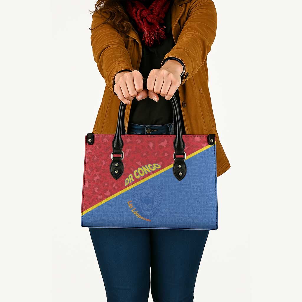 DR Congo Football Leather Bag Allez Les Léopards - Wonder Print Shop