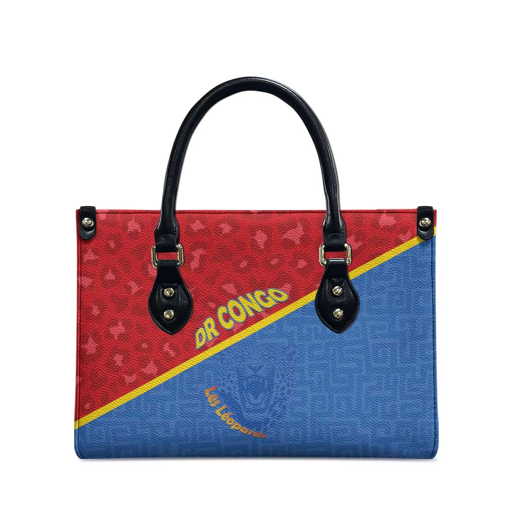 DR Congo Football Leather Bag Allez Les Léopards - Wonder Print Shop