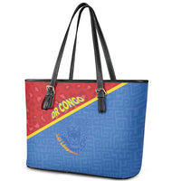 DR Congo Football Leather Tote Bag Allez Les Léopards - Wonder Print Shop