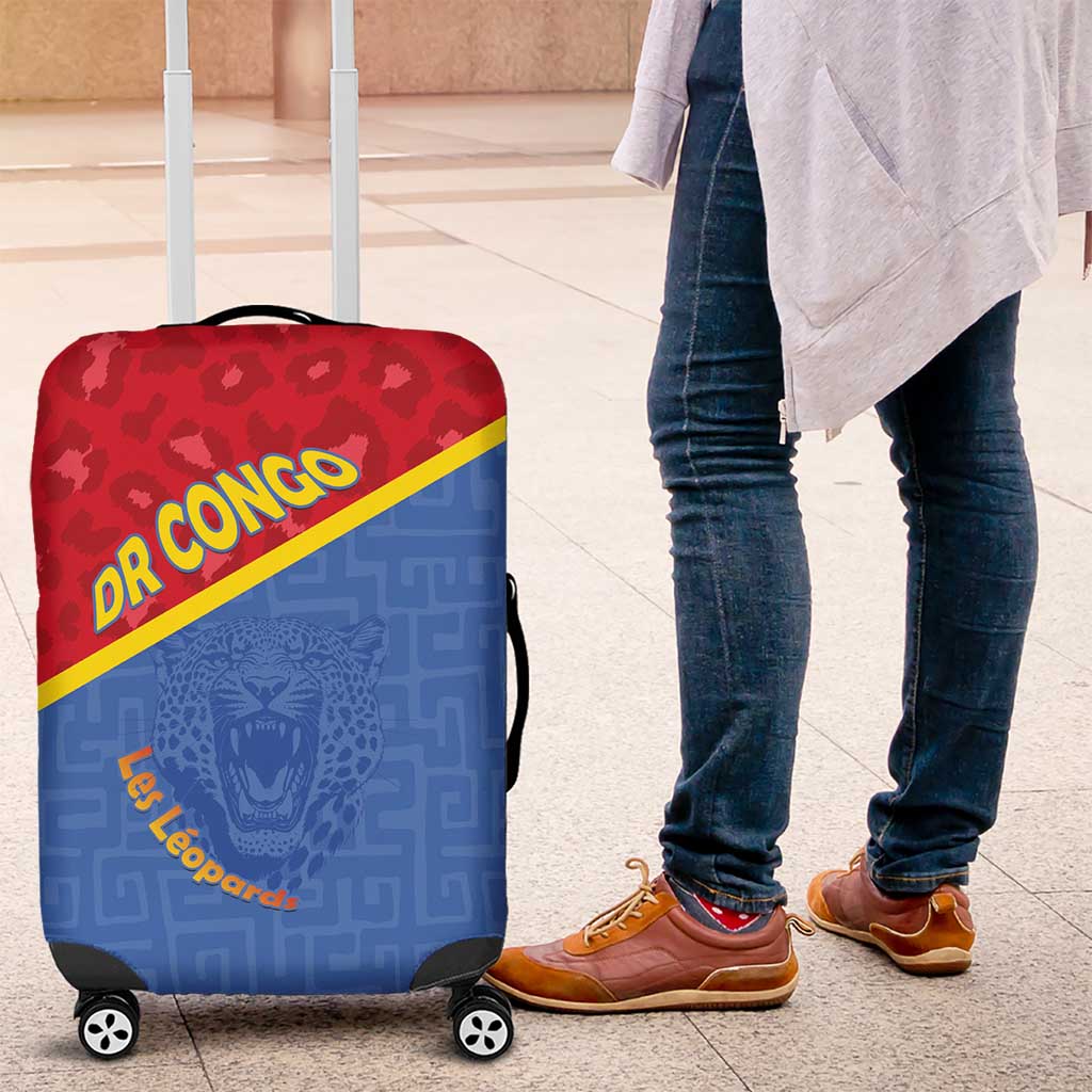 DR Congo Football Luggage Cover Allez Les Léopards - Wonder Print Shop